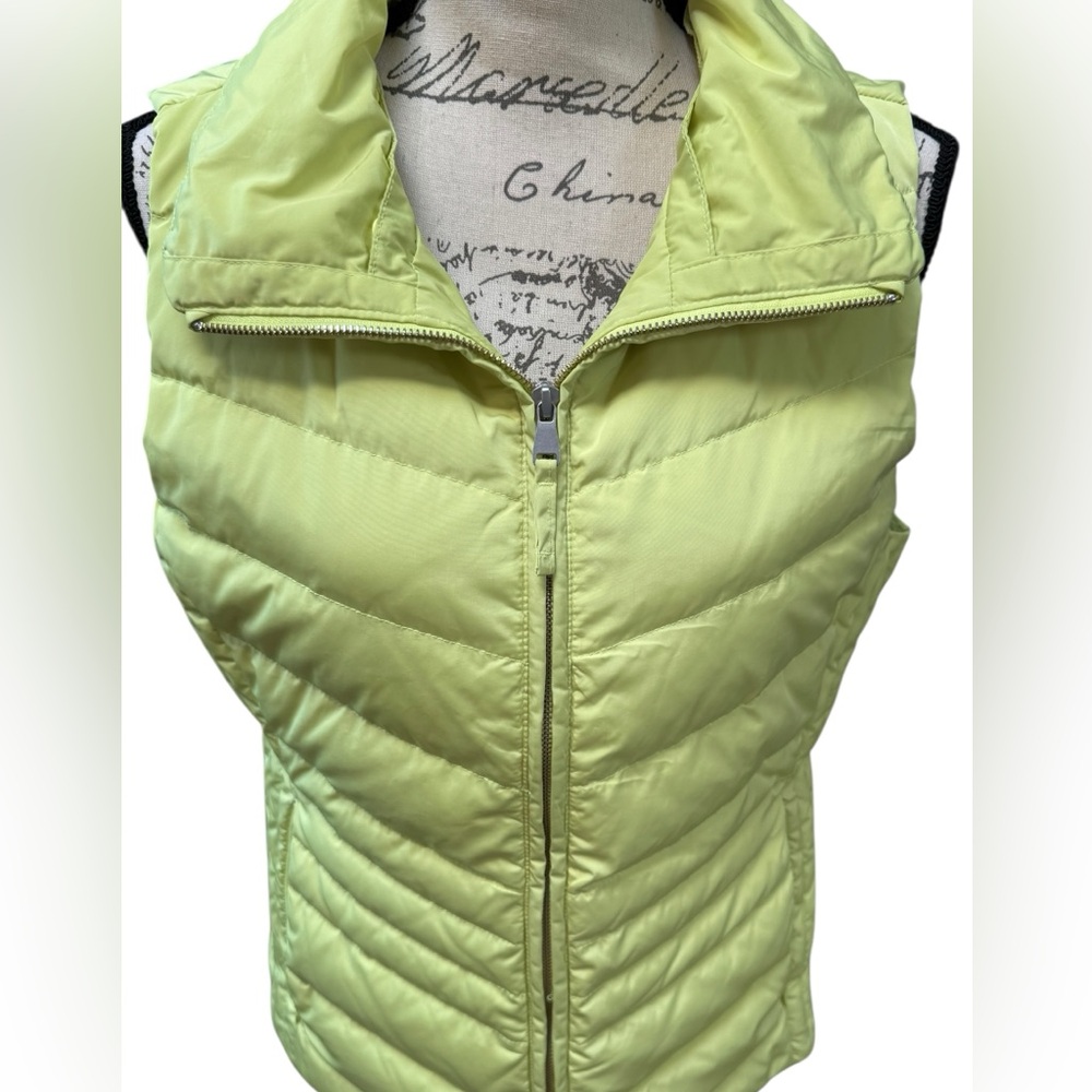 Talbots Down Puffer Vest Green Women’s Medium - Picture 4 of 10